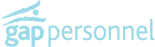 Gap Personnel logo outline – designed by Intermedia the B2B marketing agency