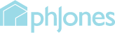 PH Jones logo outline – designed by Intermedia the B2B marketing agency