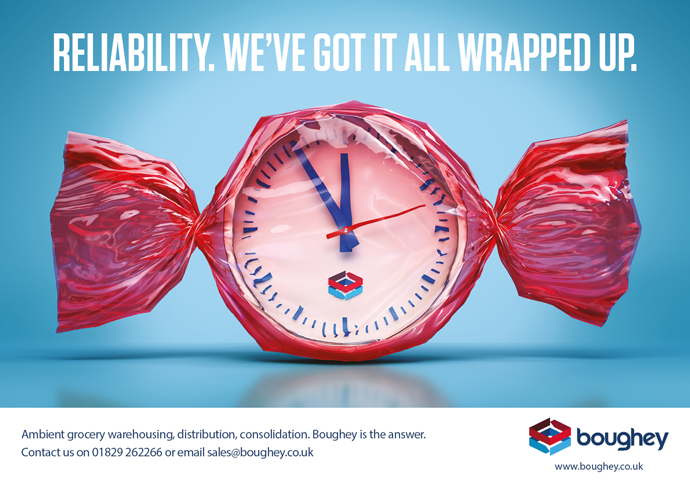 Conceptual advert created by Intermedia – the B2B marketing agency – to promote Boughey Distribution’s reliability