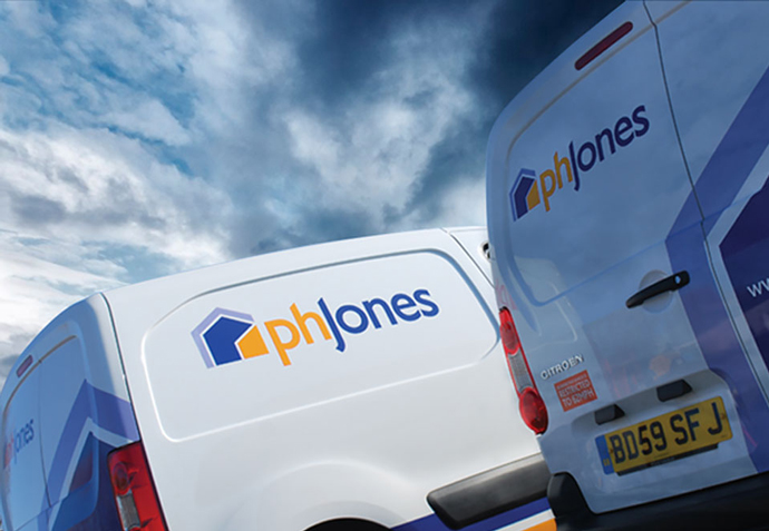 PH Jones vehicle livery following a rebrand