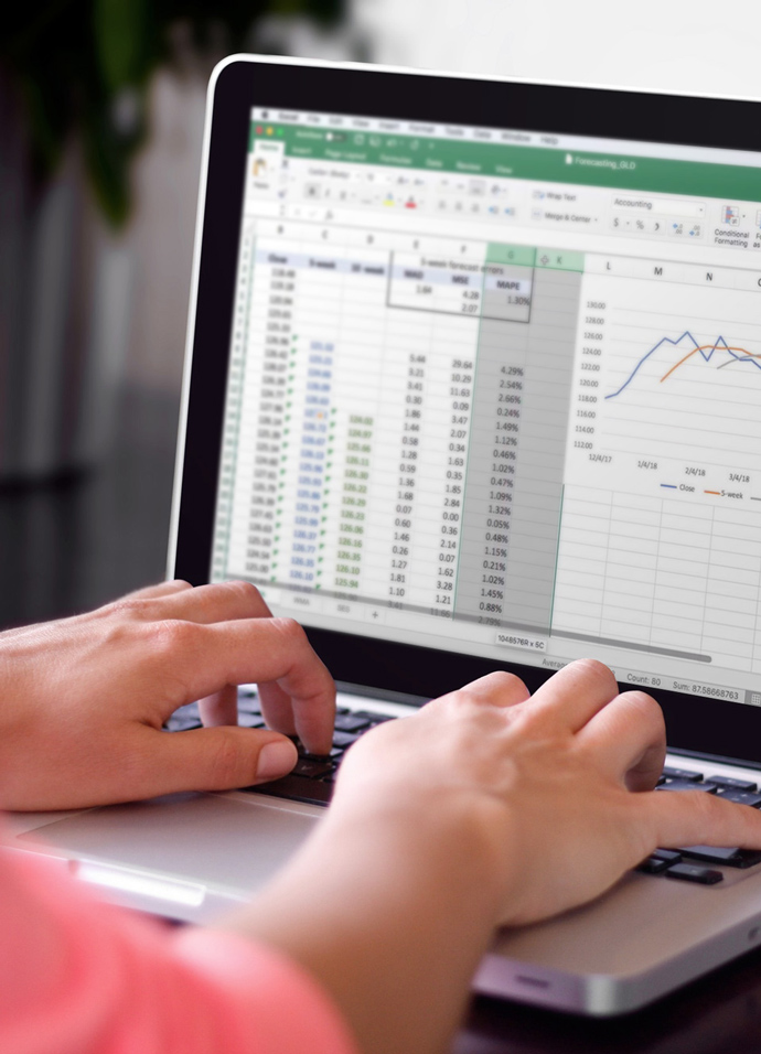 Marketer analysing wesbite data after site launch